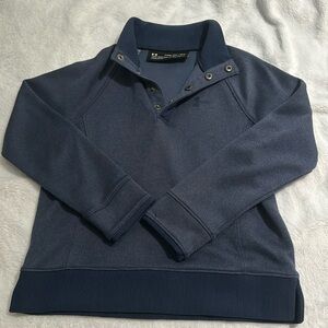 EUC Under Armour quarter zip pullover navy size XS